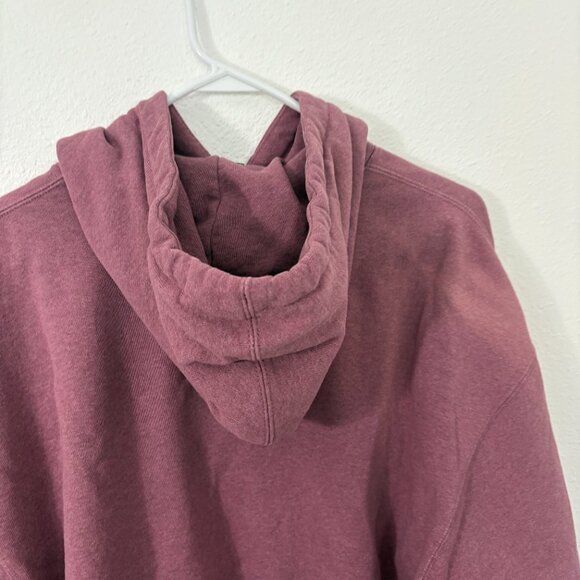 Jordan Essentials Fleece Hoodie Long Sleeve Cropped Light Mulberry Size Small - Picture 9 of 10